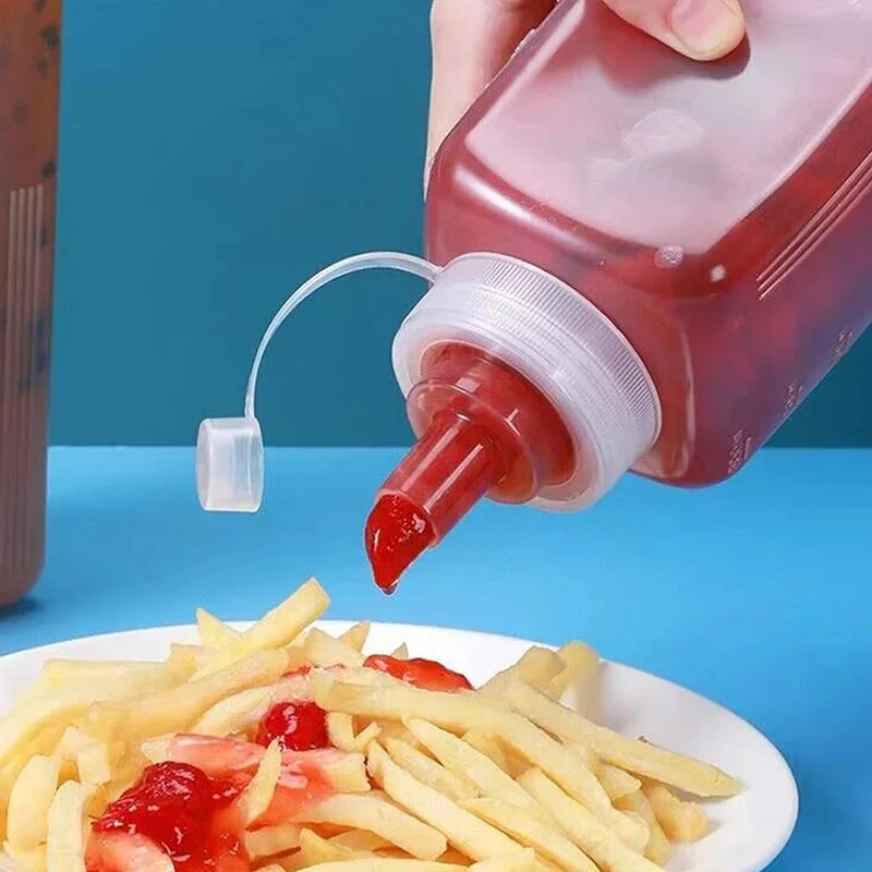 Wide-Mouth Squeeze Sauce Bottle