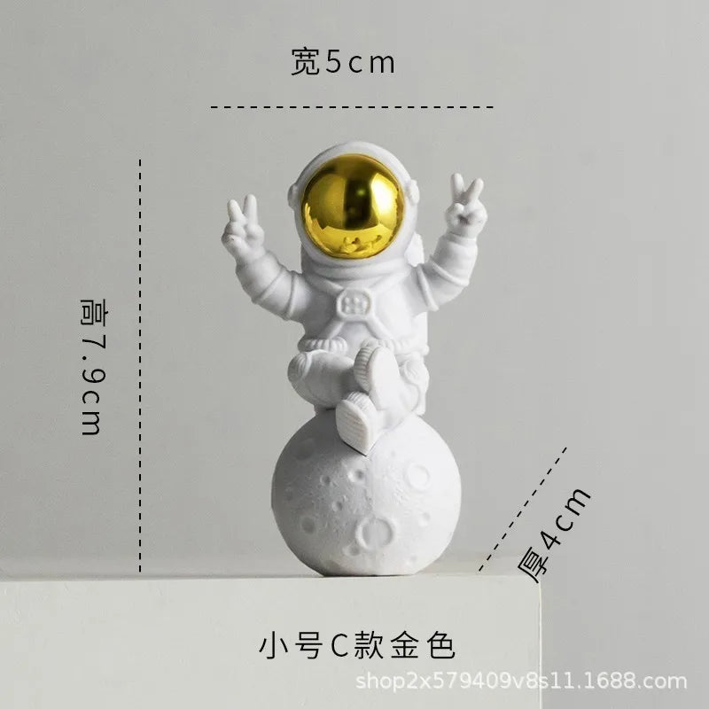 Resin Astronaut Desk Decor