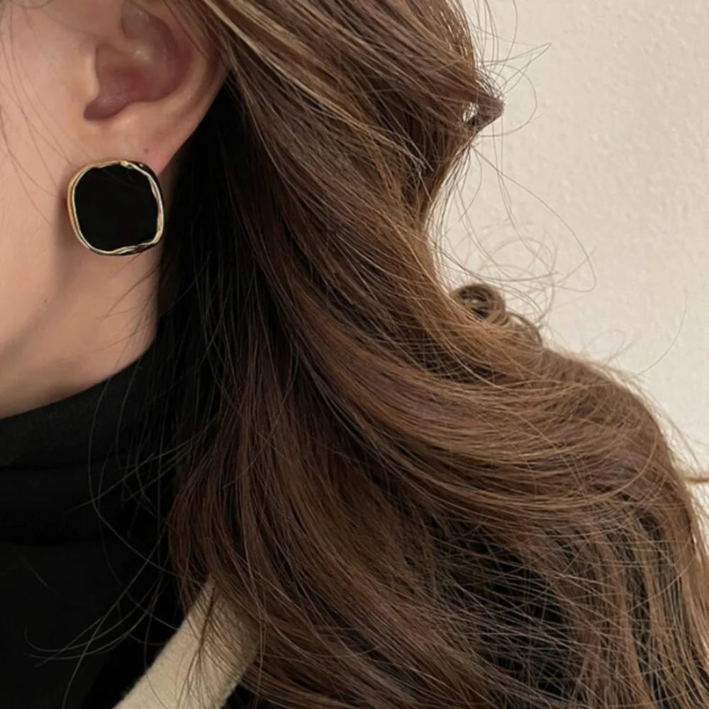 French Vintage Square Earrings