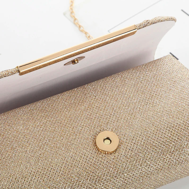 Sequin Chain Evening Bag
