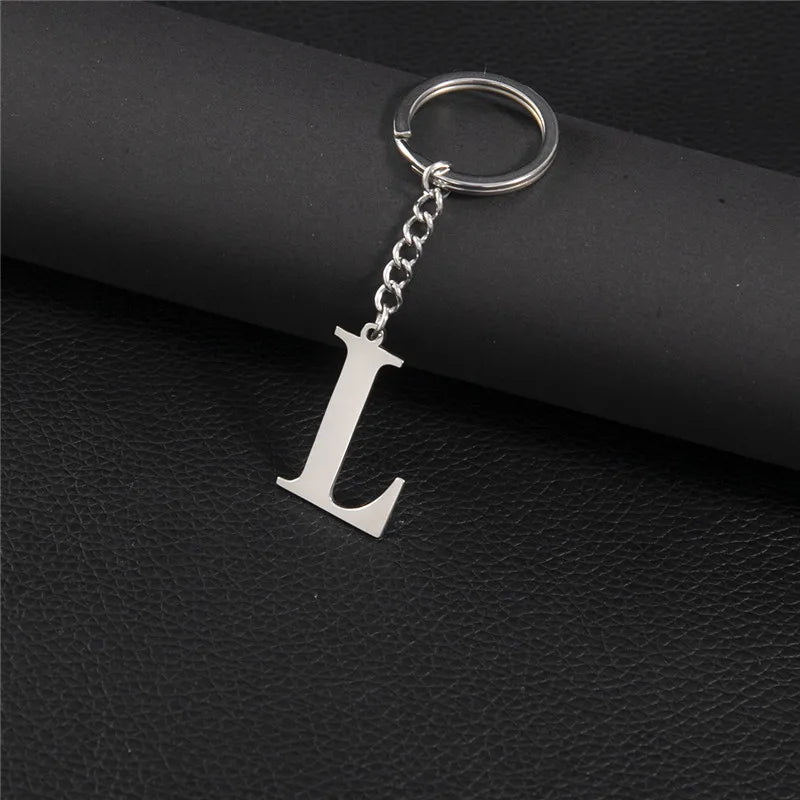 Initial Letter A–Z Keychain