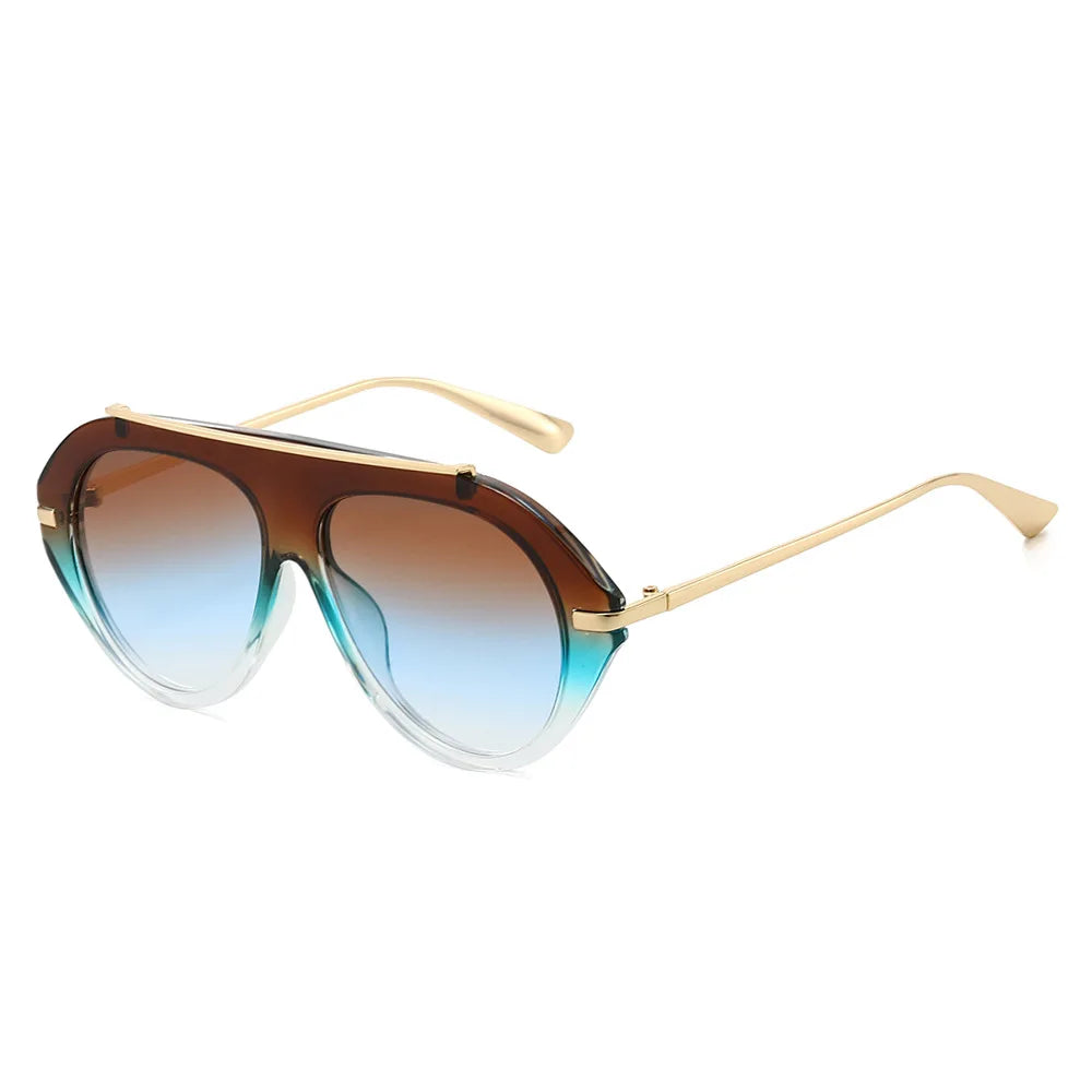 Women's Oversized Oval Gradient Sunglasses