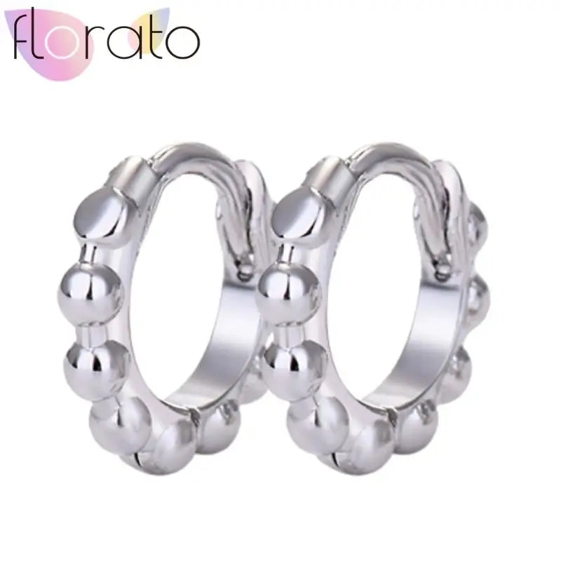 925 Silver Plain Circle Hoop Earrings