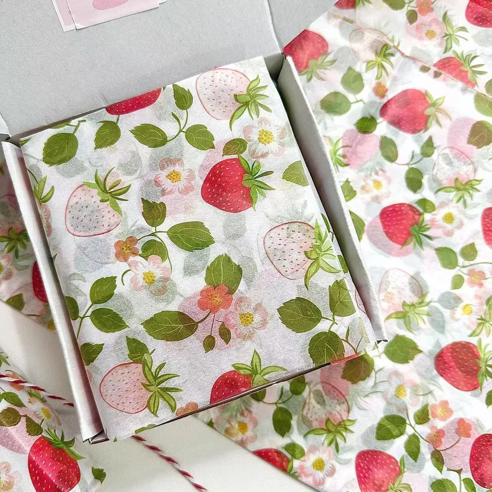 Strawberry Tissue Paper – 10 Sheets