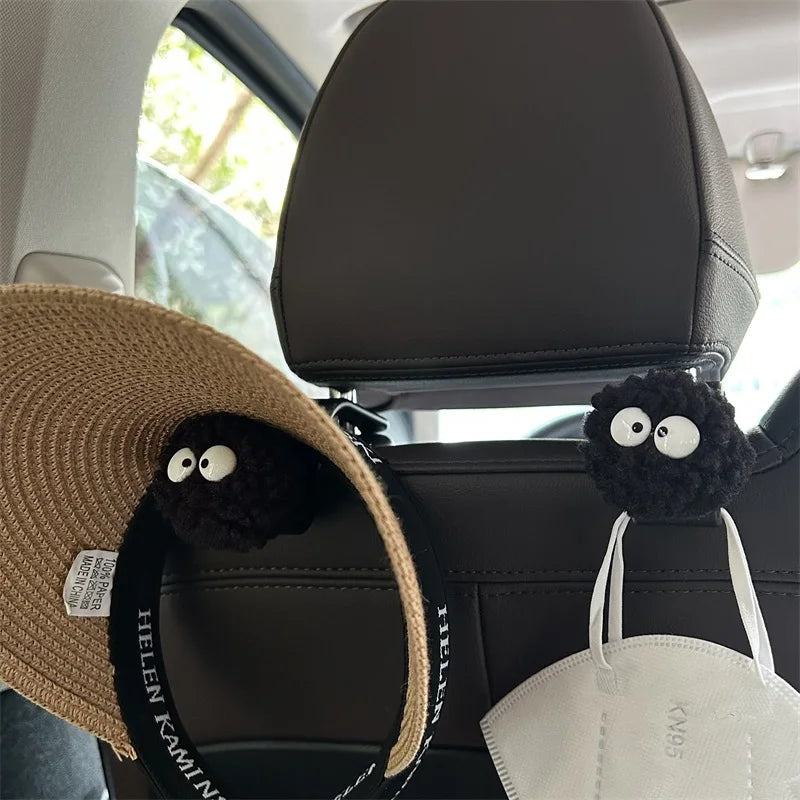 🖤 Cute Coal Ball Car Seat Hook