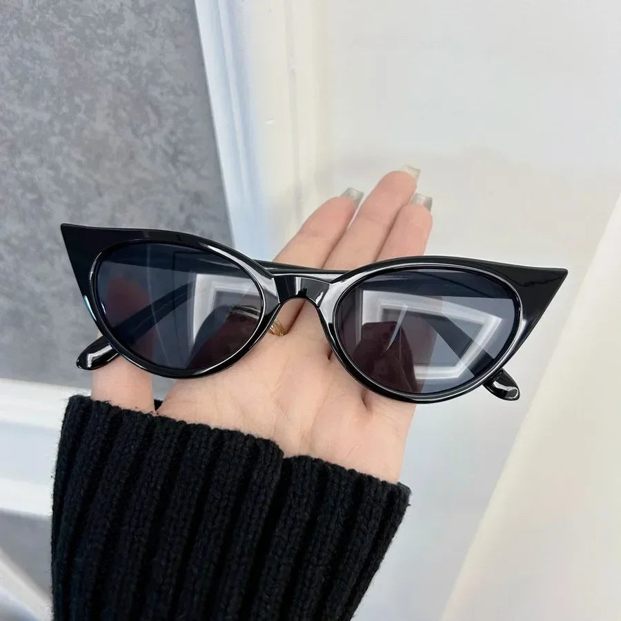 Small Mirrored Cat Eye Sunglasses