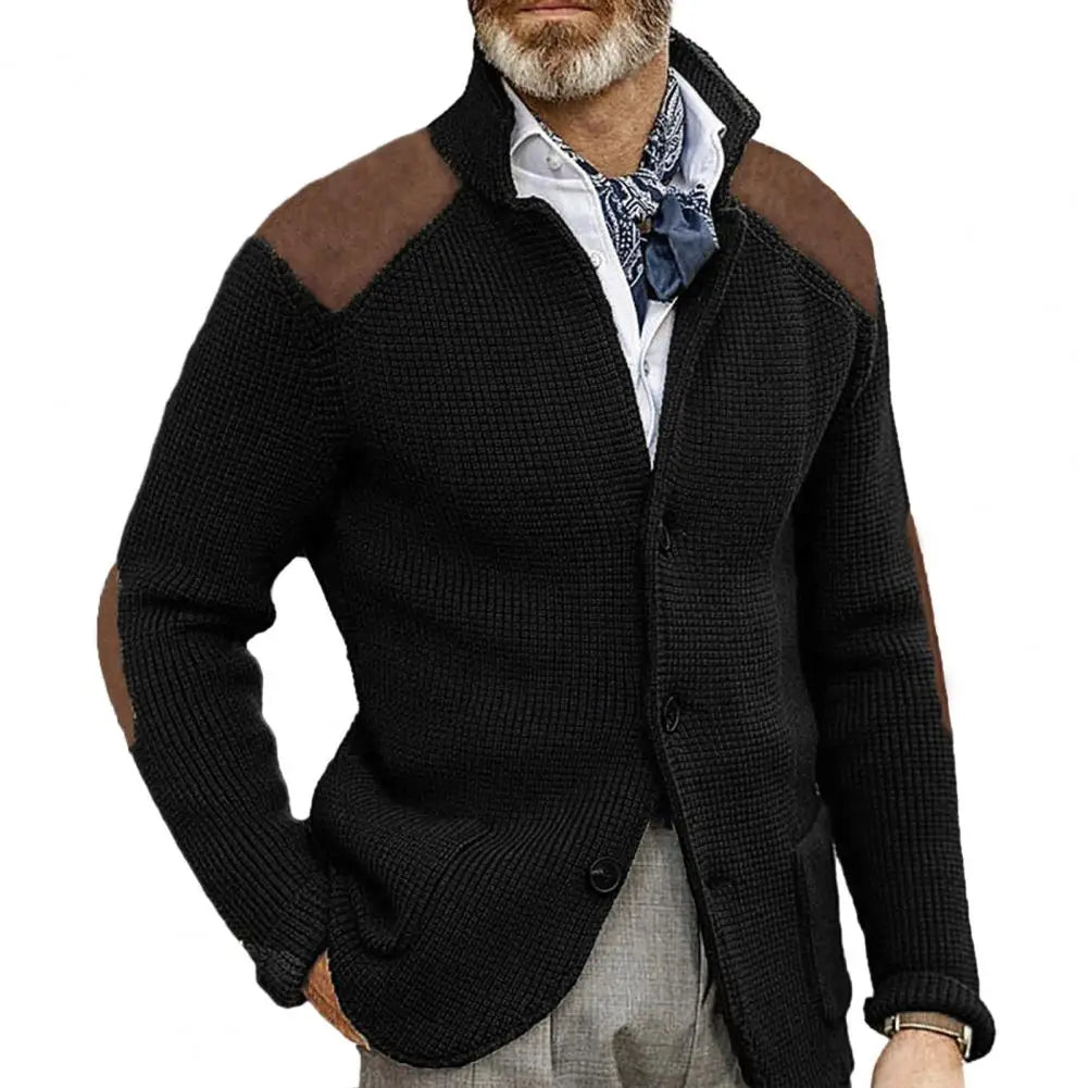 Men's Button Knit Cardigan Jacket