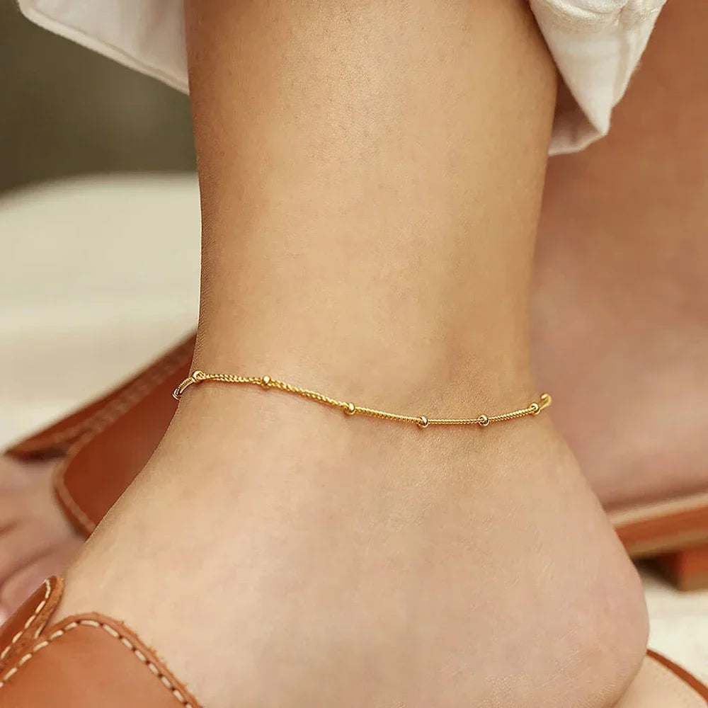 ✨ Stainless Steel Beach Anklet Jewelry