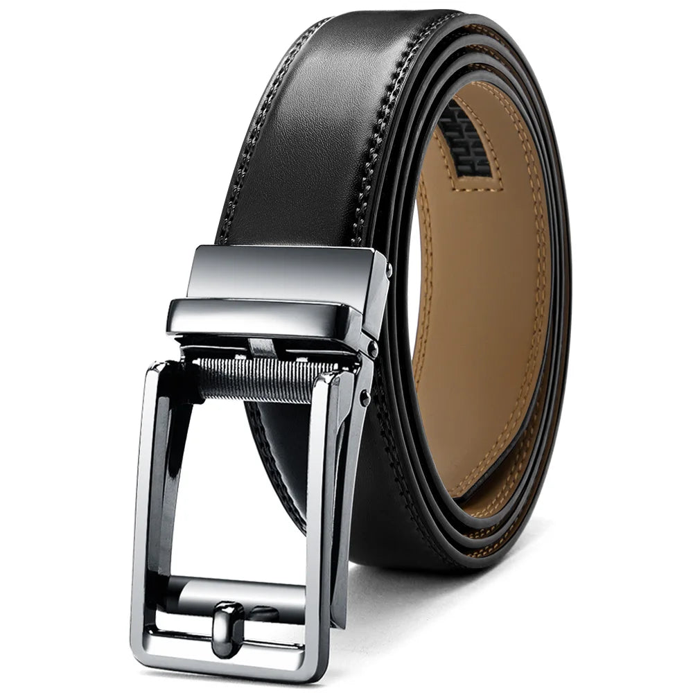 Men's Automatic Leather Ratchet Belt