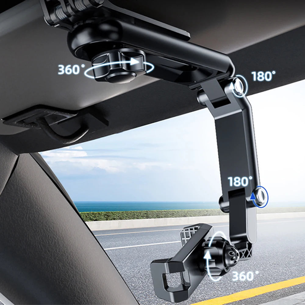 🚗 360° Sun Visor Phone Holder
