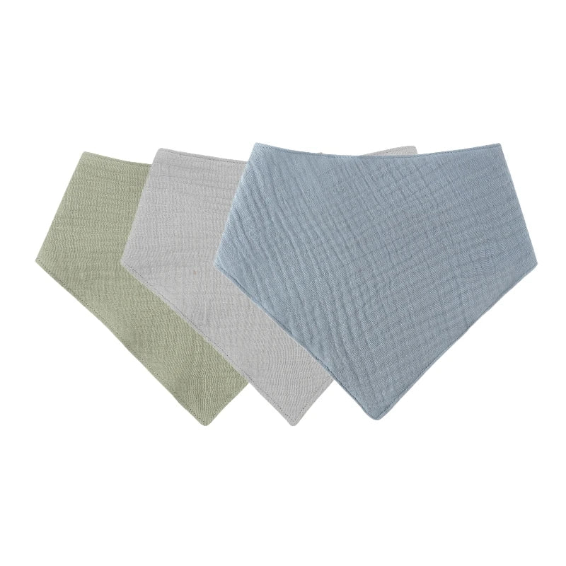 Muslin Baby Bibs & Face Cloths Set