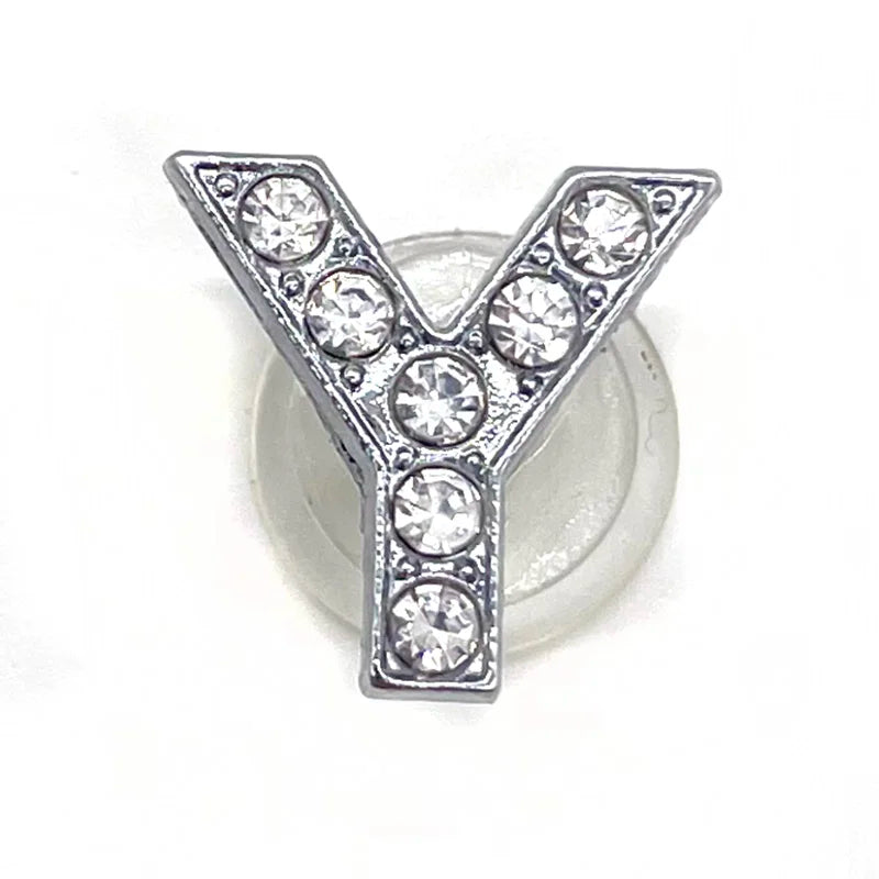 Rhinestone Letter Shoe Charms