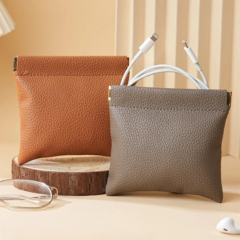 Self-Closing Mini Pouch Wallet