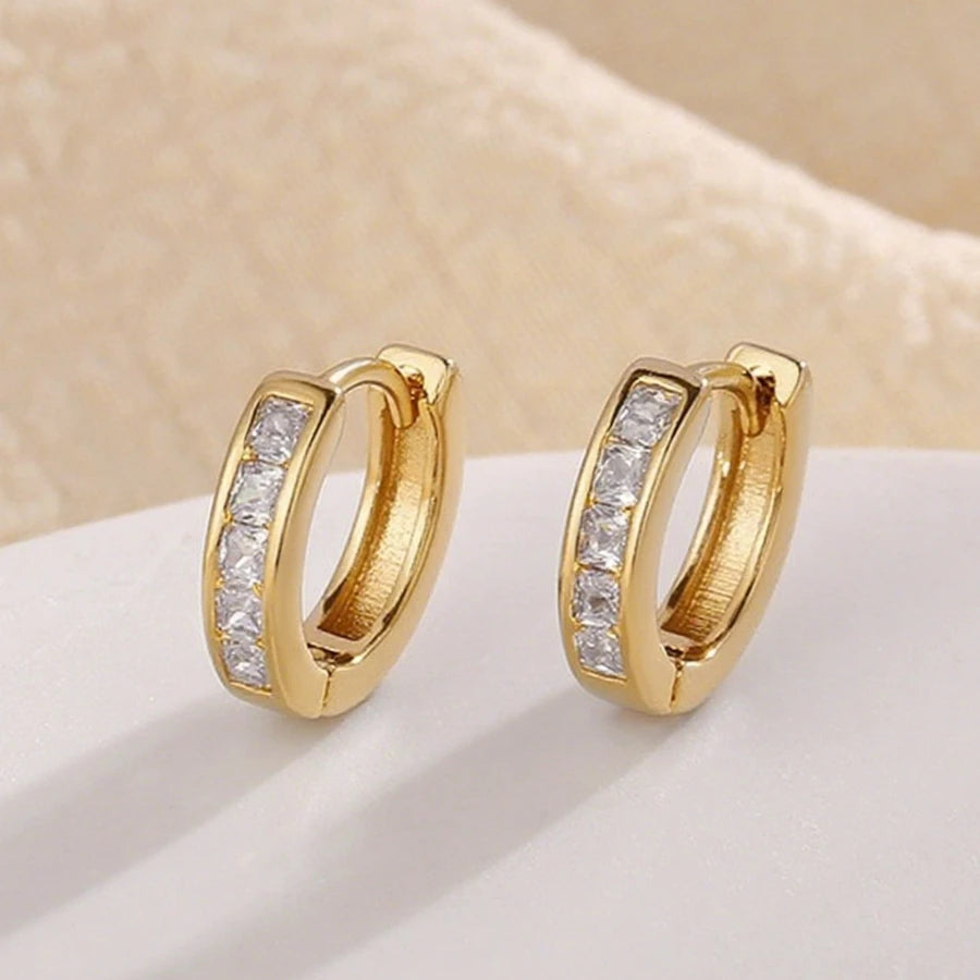 Dazzling CZ Hoop Earrings
