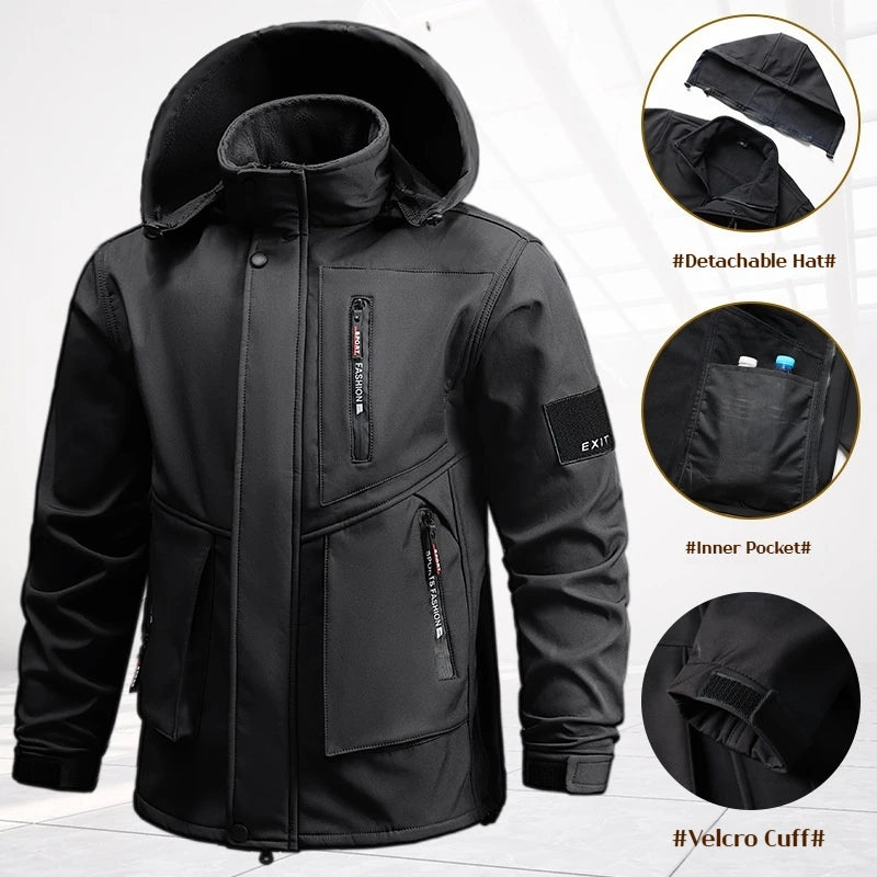 Men's Waterproof Winter Jacket & Pants Set