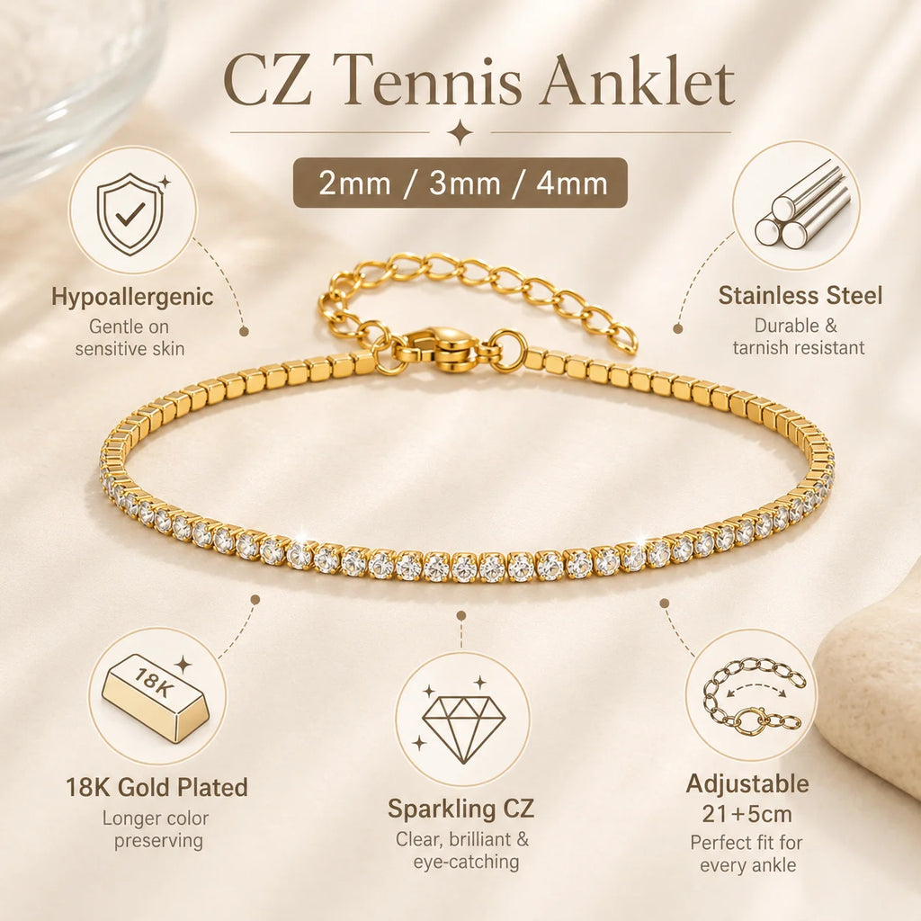 💎 خلخال تنس CZ