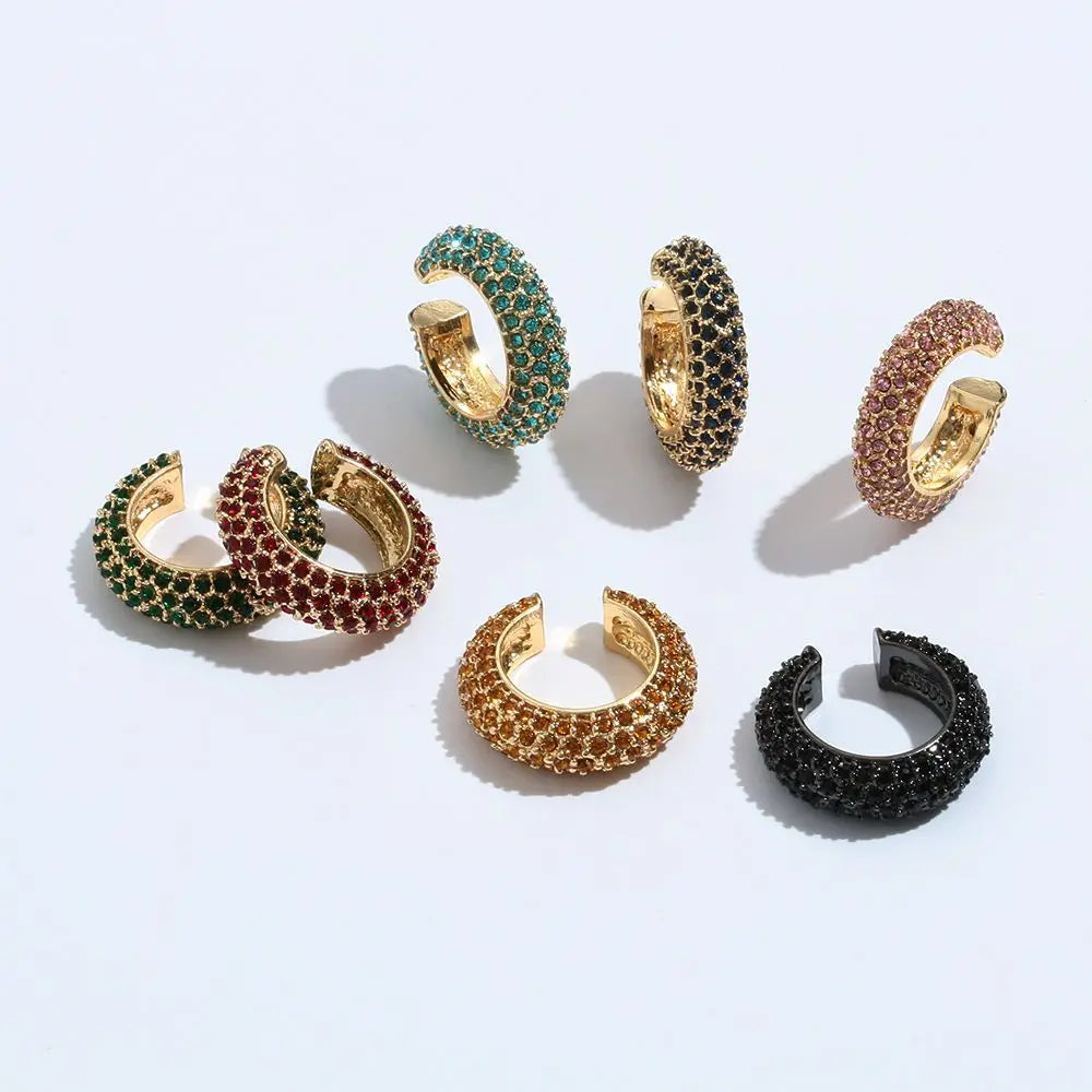 Rhinestone C-Shape Ear Cuff (1 Pc)