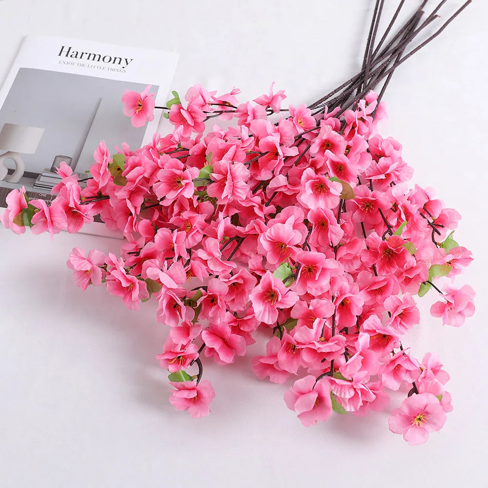 Artificial Peach Blossom Bouquet