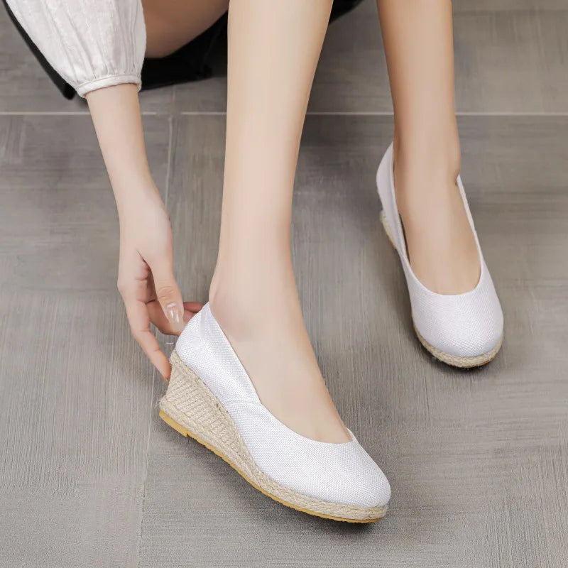 Women's Wedge Espadrille Pumps