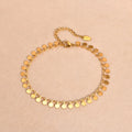 Gold Disc Tassel Anklet