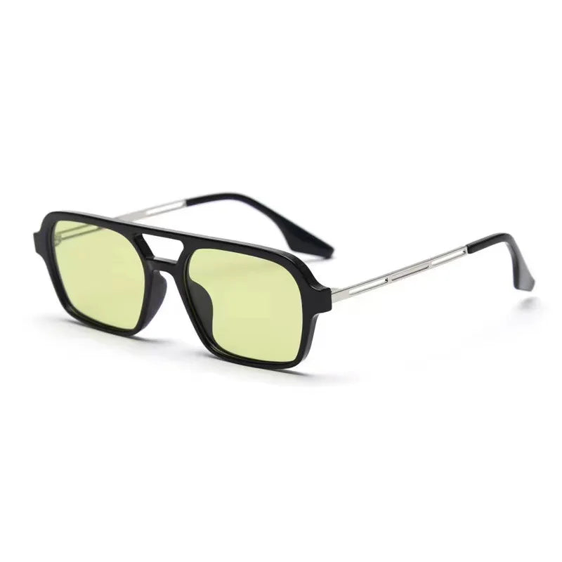 Retro Double Bridge Gradient Sunglasses