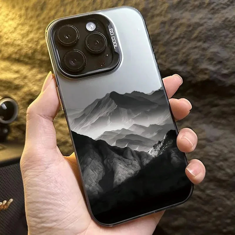 Colorful Mountain Print iPhone Case