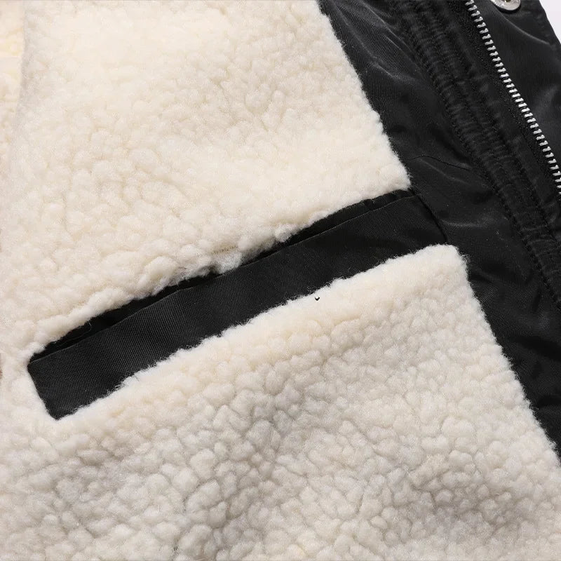 Men's Slim Fit Hooded Fleece Parka