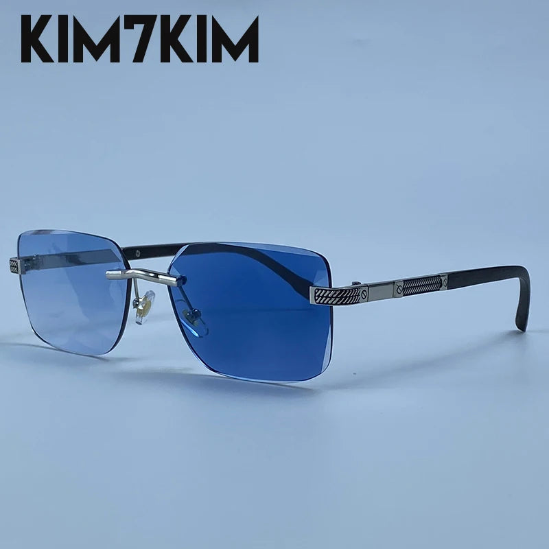 Men's Photochromic Rimless Sunglasses