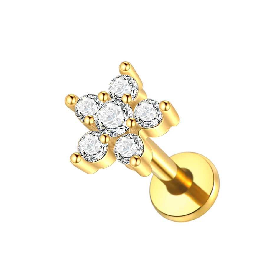 Steel Helix Piercing Stud (16G, 1 Pc)