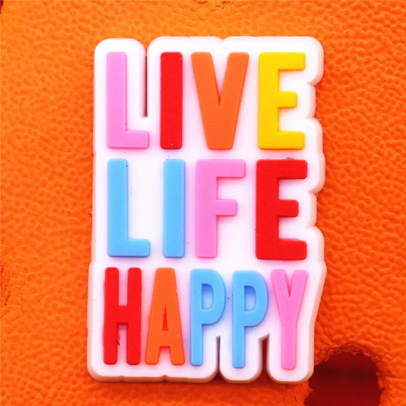 Positive Message Shoe Charms