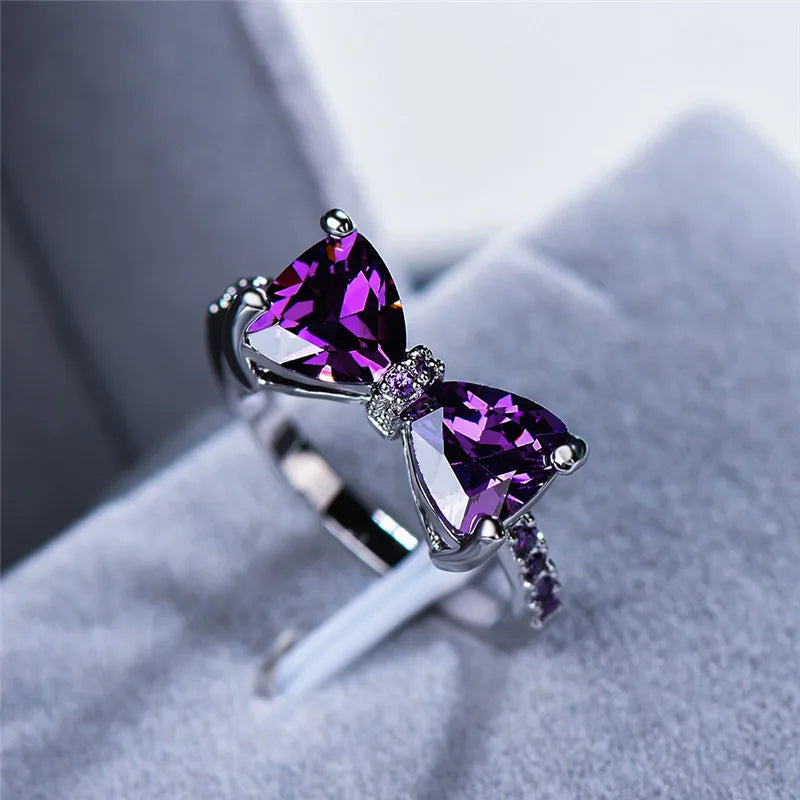 Bow Zircon Ring
