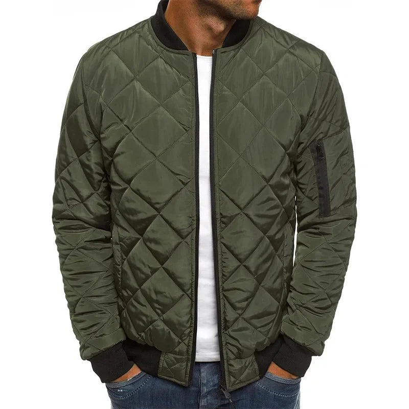 Men's Diamond Quilted Padded Jacket