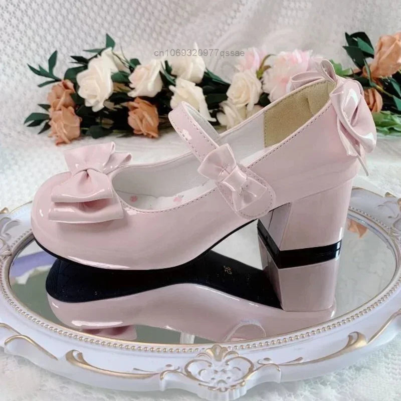 Women's Lolita Bow Party Heels