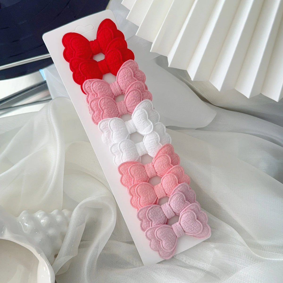 Girls Hair Bow Clips – 10 Pcs