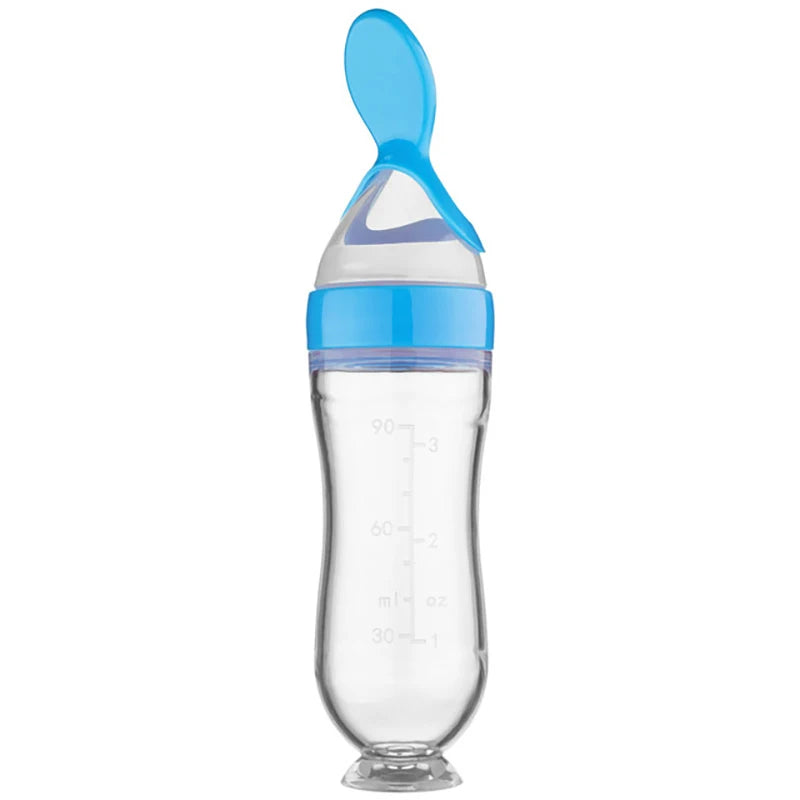 🥣 Baby Silicone Feeding Spoon Bottle