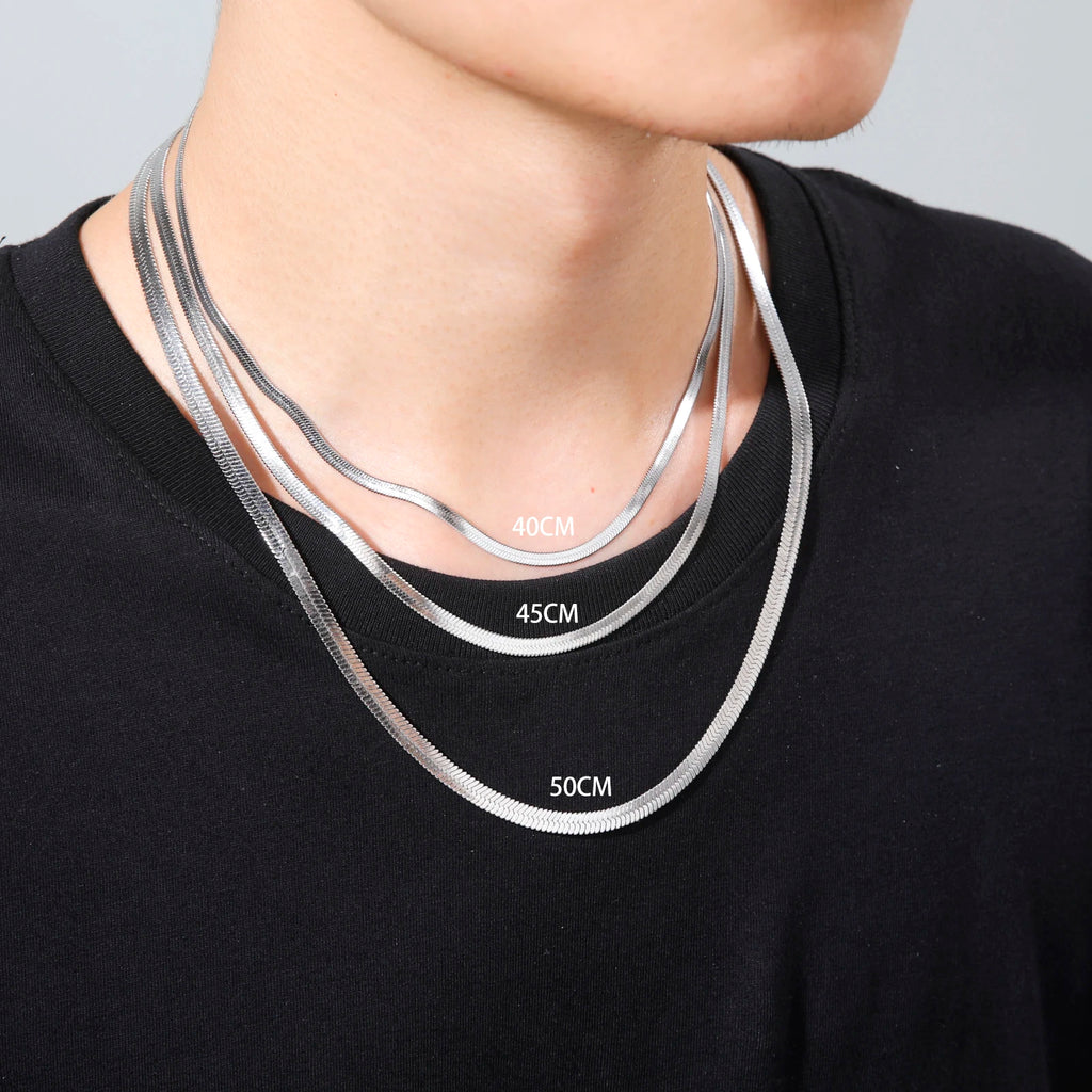 🐍 Stainless Steel Snake Chain Necklace