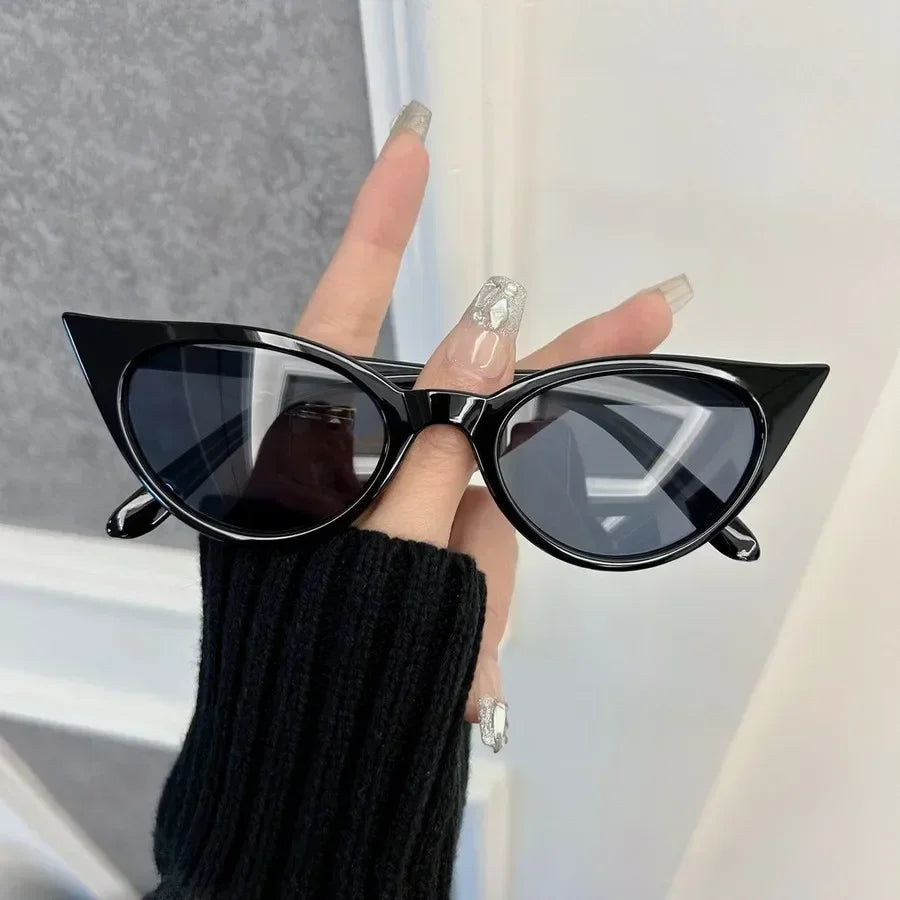 Small Mirrored Cat Eye Sunglasses