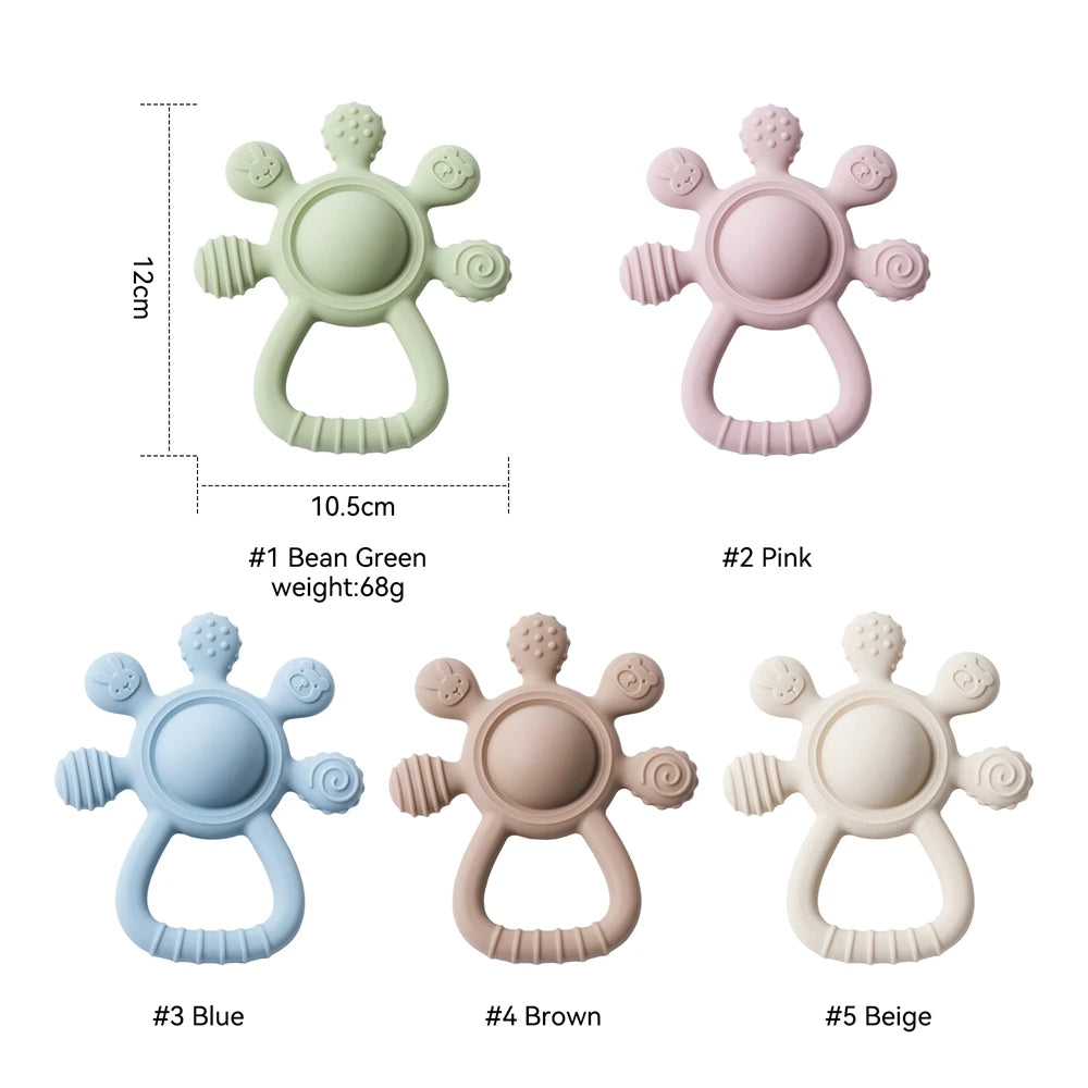BPA-Free Silicone Teether Rattle