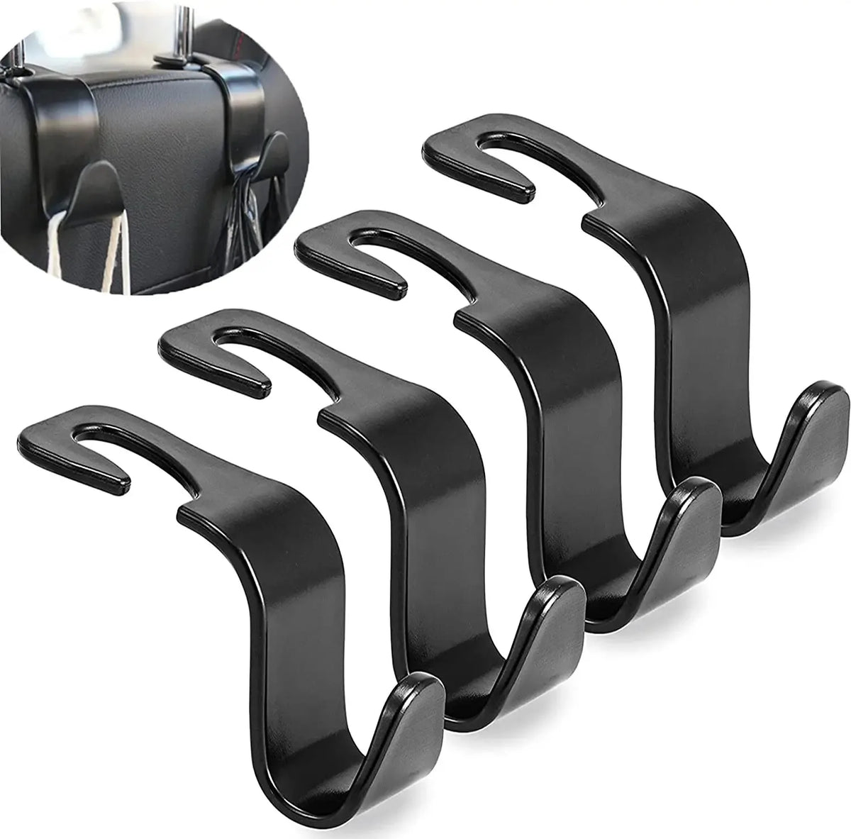 🚗 Car Seat Headrest Hooks (4PCS)