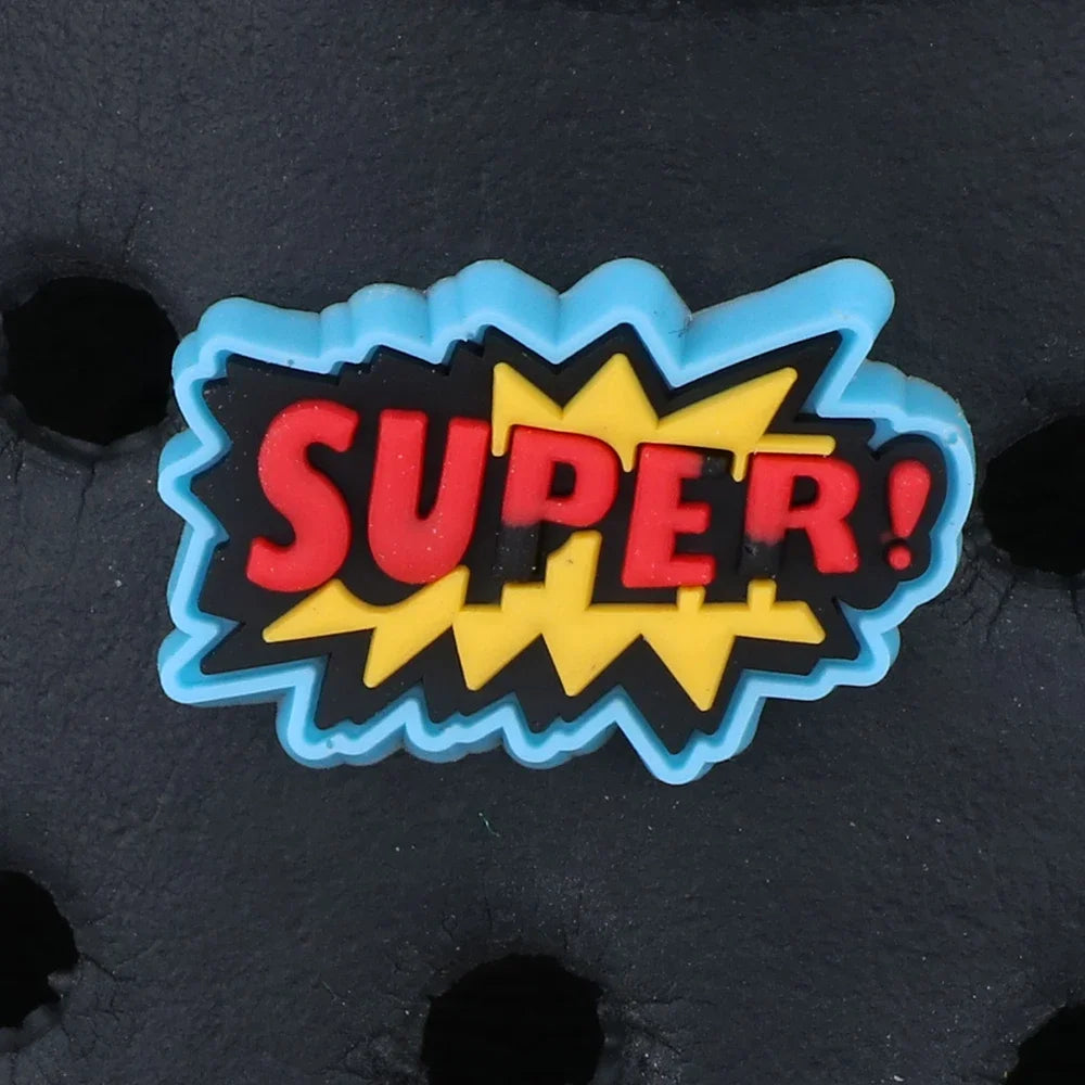 Cartoon Message Shoe Charms