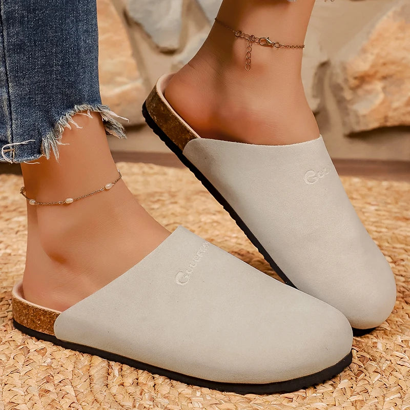 Women's Faux Suede Mule Slippers