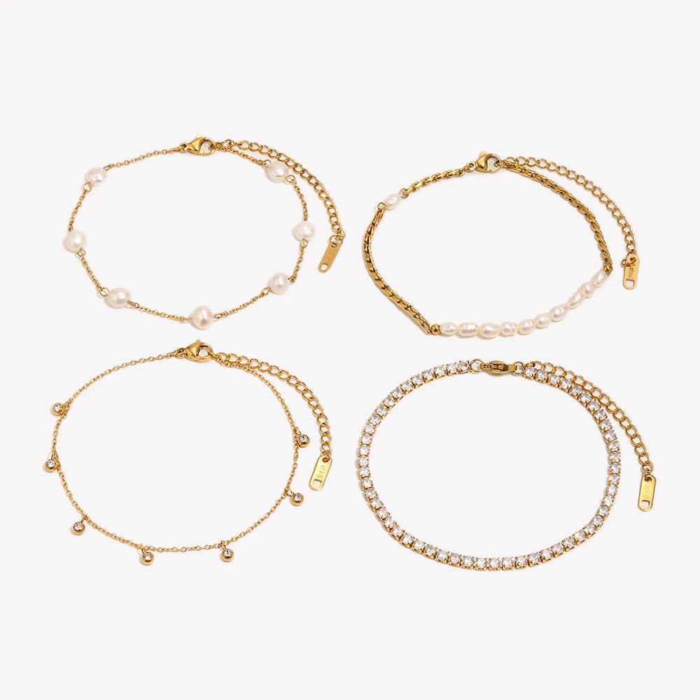 Gold Plated Rope Chain Anklet