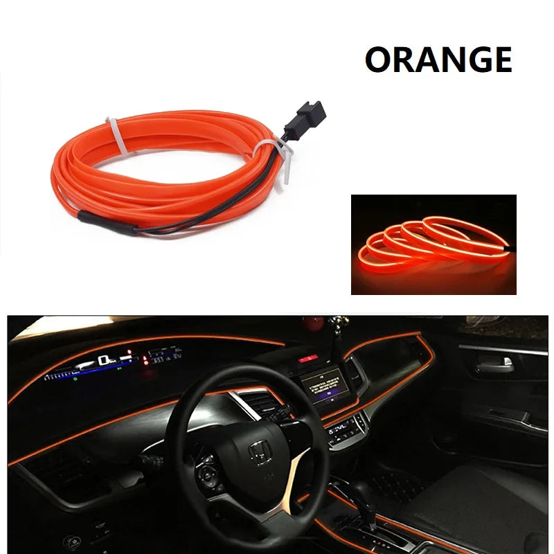 💡 Neon LED Car Interior Light Strip