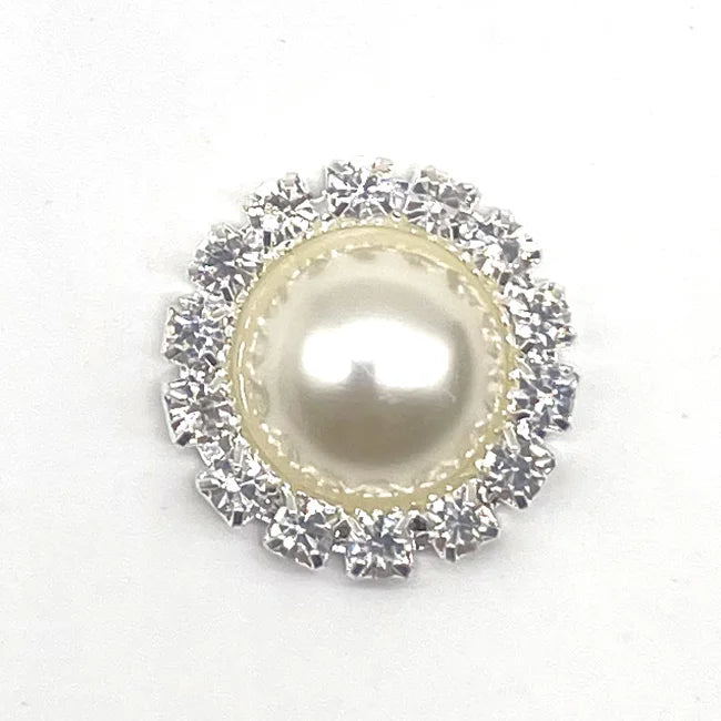 Metal Pearl Shoe Charms