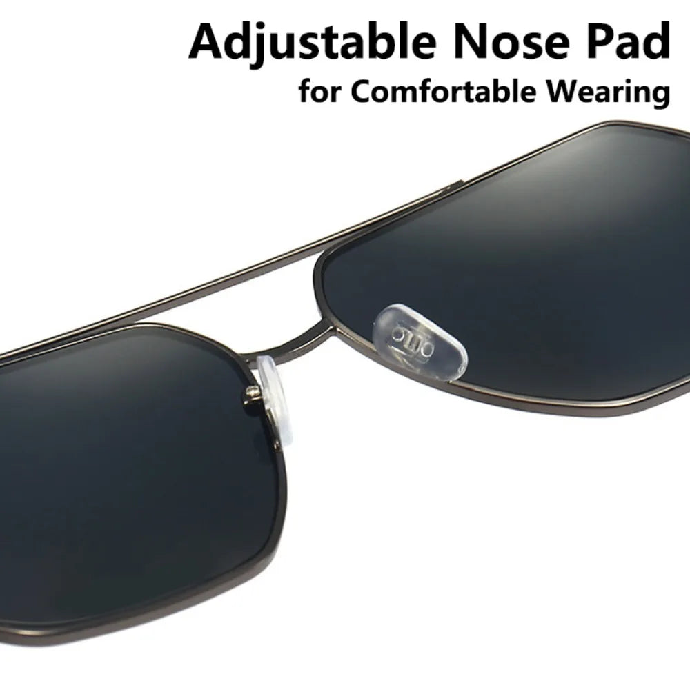 Lightweight Polygon Large Frame Sunglasses