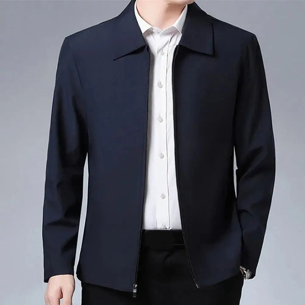 Men's Lapel Zip Jacket