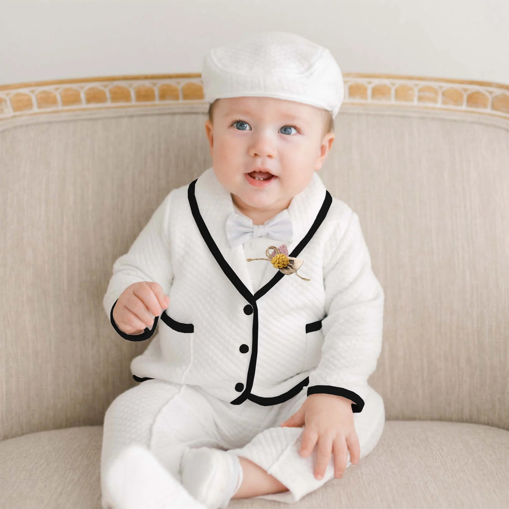 Baby Boy Gentleman Baptism Outfit 0–12M