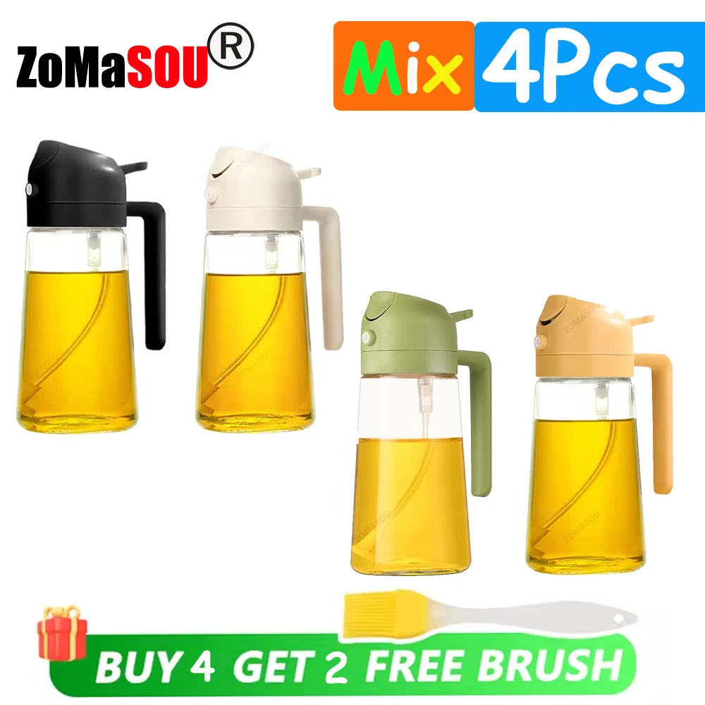 2-in-1 Oil Sprayer & Pourer Bottle