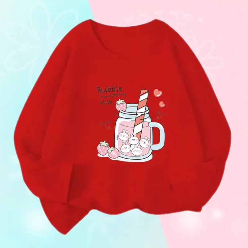 Kids Bow Print Long Sleeve T-Shirt