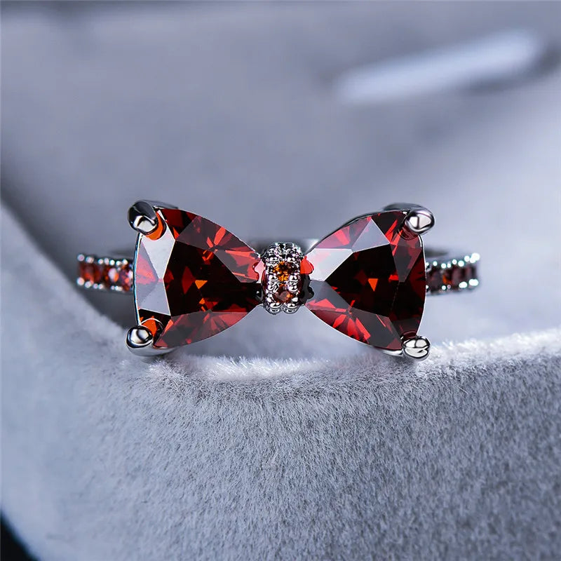 Bow Zircon Ring
